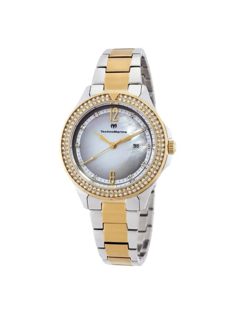 NWT Technomarine Luna Quartz Crystal Ladies Watch